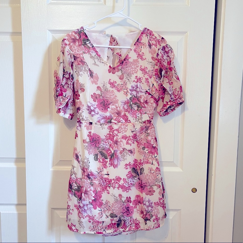 Floral Ruffle Dress - Picture 3 of 4